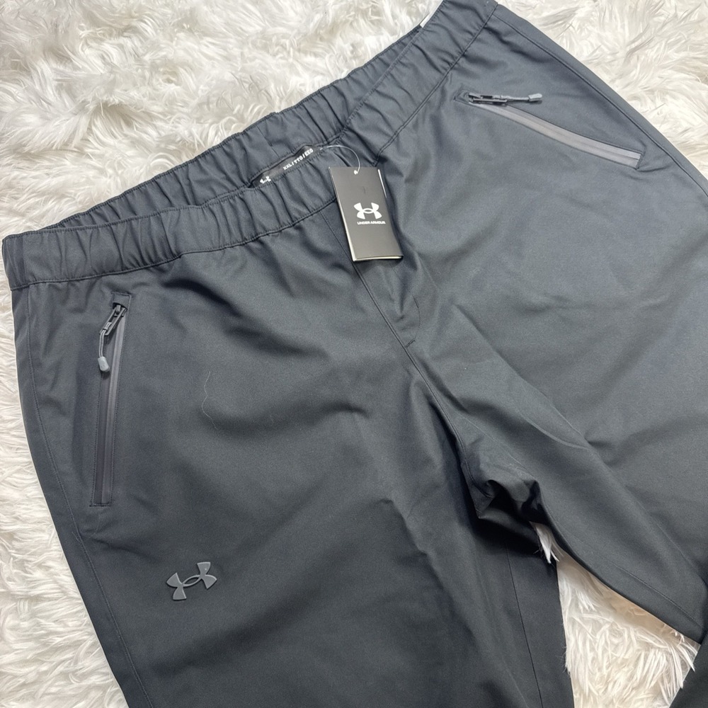 UNDER ARMOUR STORM Soft Shell Rain Pants Women's XXL 2X Waterproof Black New